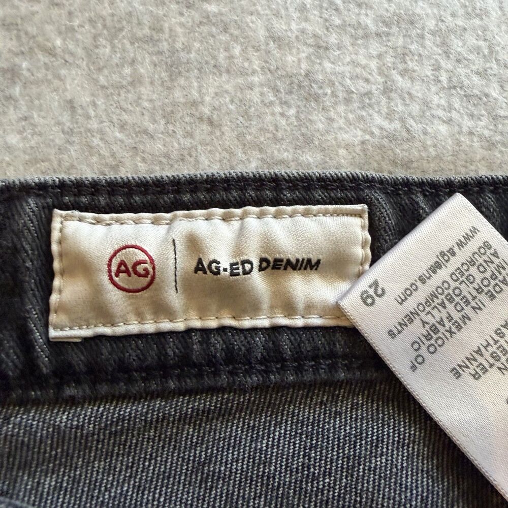 AG Adriano Goldschmied Sz 29 8 Saige Wide Leg Crop High Rise Fit Raw Hem (READ) - Picture 5 of 9